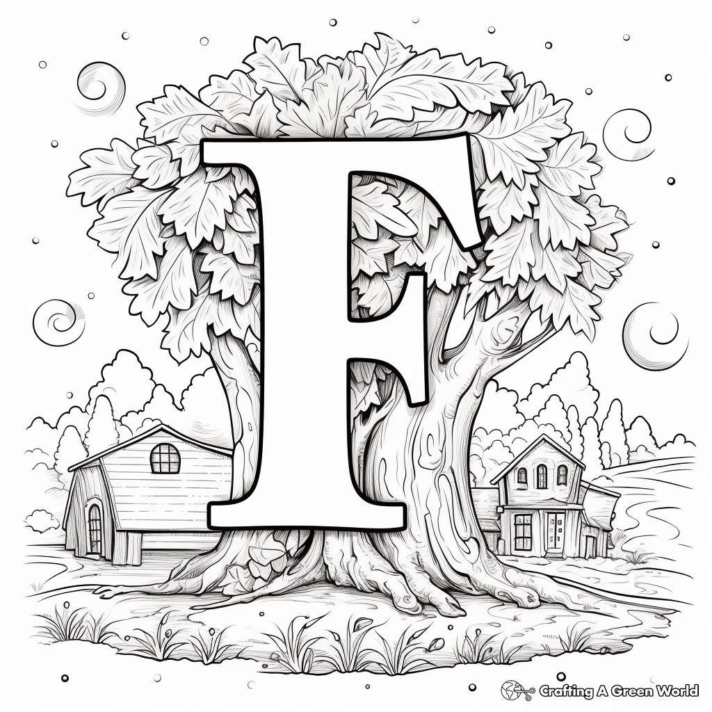Fairy-tale Alphabet Coloring Pages 4