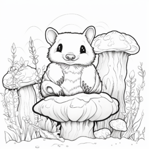 Fairy-Tale Inspired Badger Coloring Pages 2