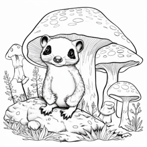 Fairy-Tale Inspired Badger Coloring Pages 3