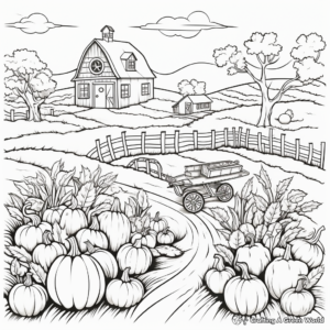 Fall Harvest Coloring Pages for Adults 2
