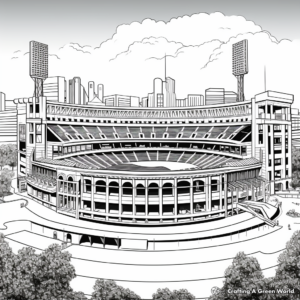 Famous Baseball Stadiums Coloring Pages 1