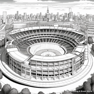 Famous Baseball Stadiums Coloring Pages 4