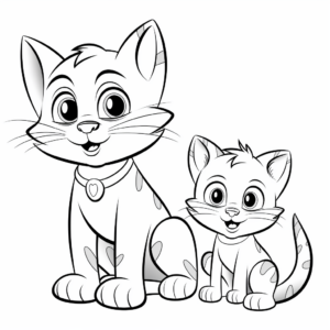 Famous Cartoon Cat and Mouse Duo Coloring Pages 4