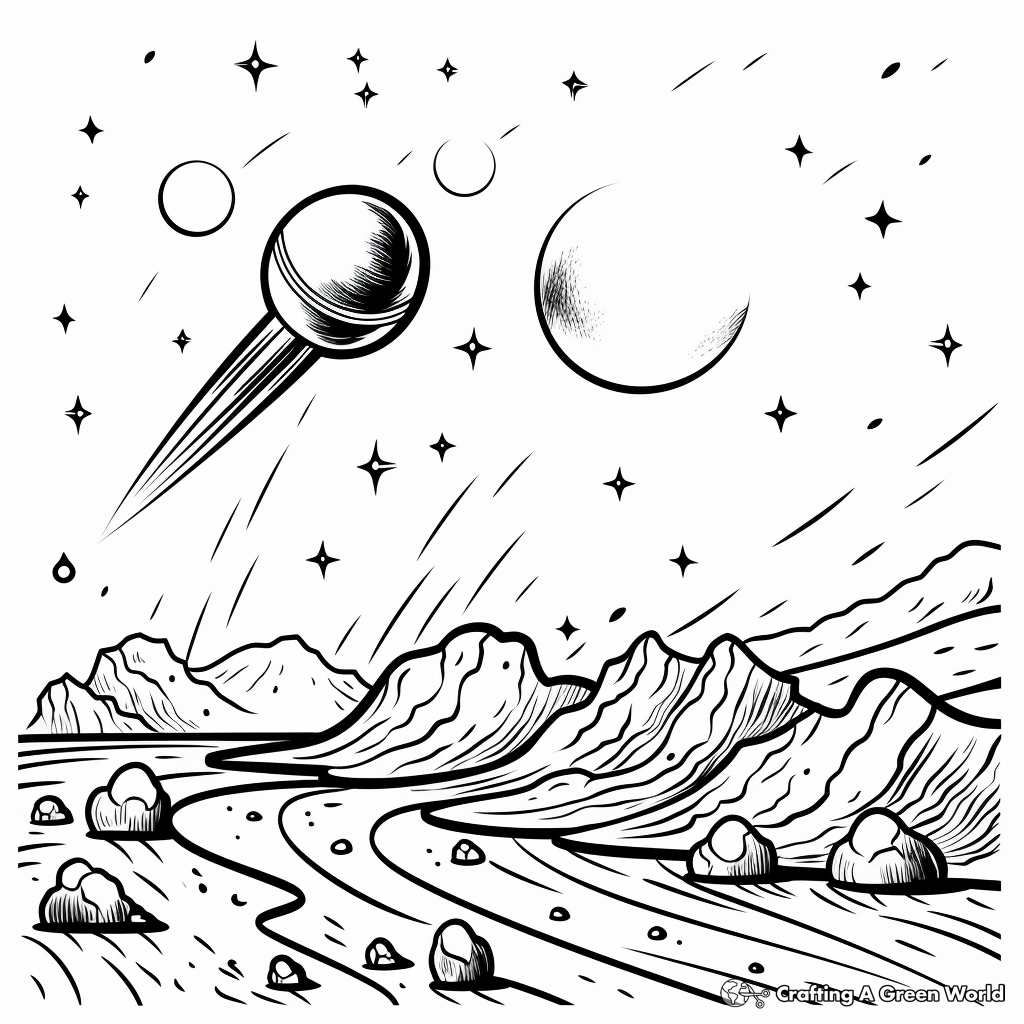 Famous Comets in History Coloring Pages 4