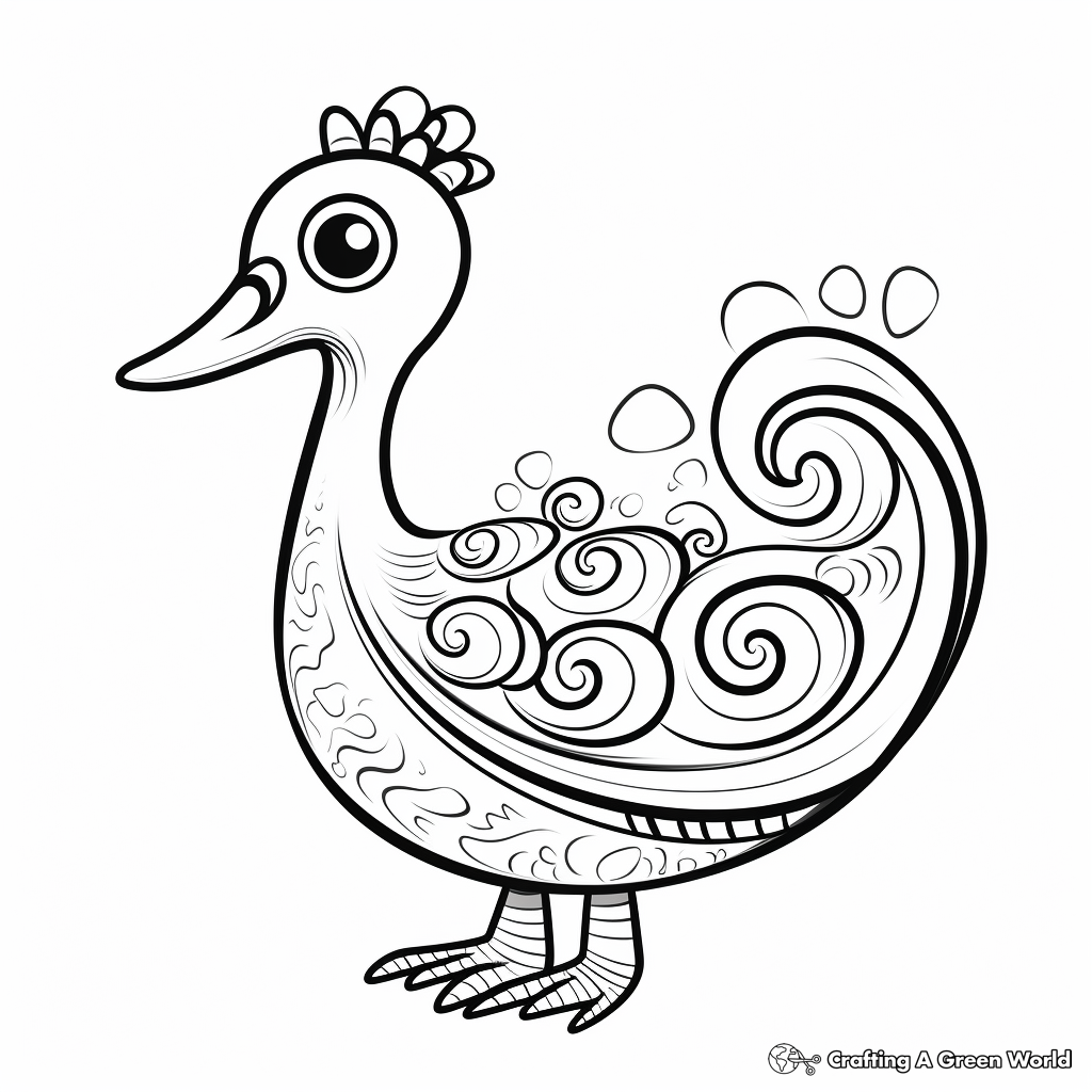Famous Dodo Bird Painting Inspired Coloring Sheets 4