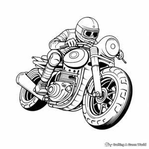 Famous Film Motorcycles Coloring Pages 2