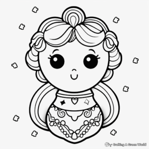 Fancy Royal Icing Cookie Coloring Pages 3