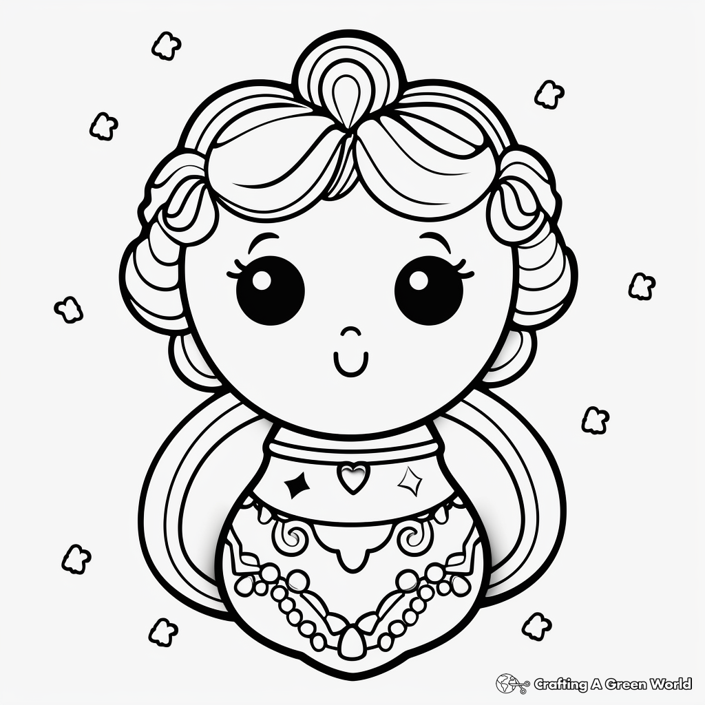Fancy Royal Icing Cookie Coloring Pages 3