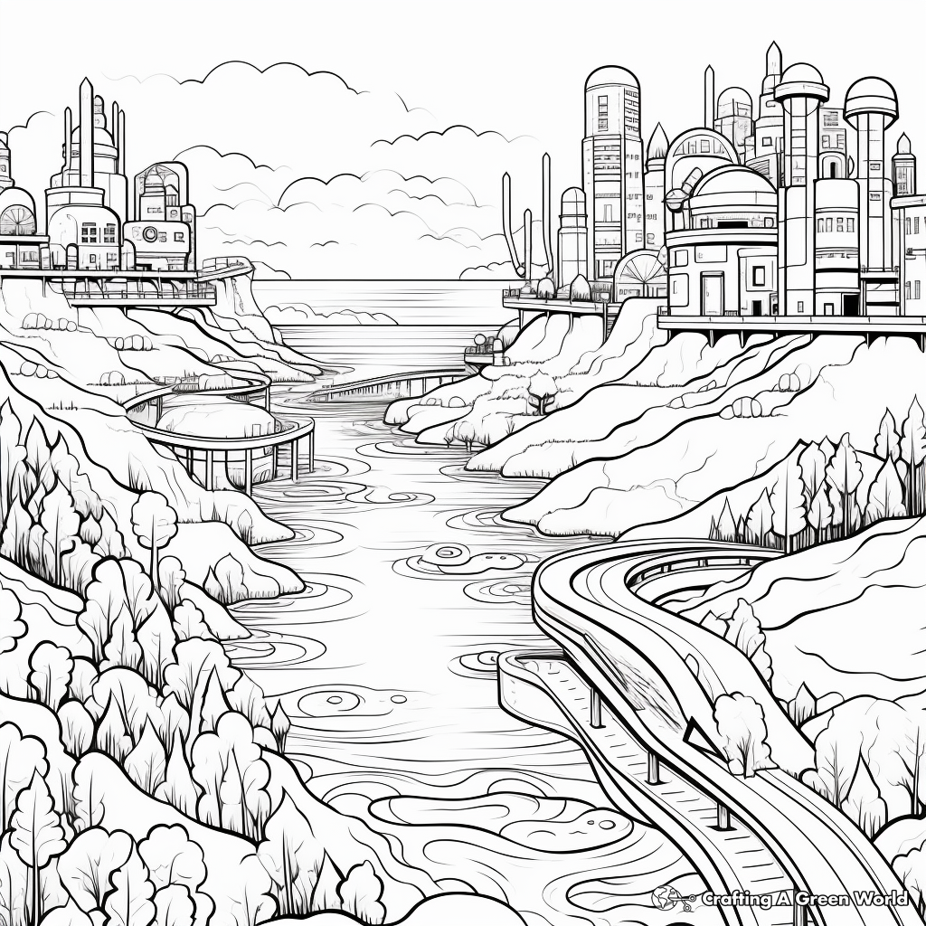 Fantastic Sea and Land Division Coloring Pages 1