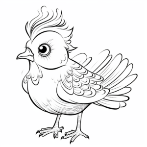 Fantasy Fairy Pigeon Coloring Pages 4