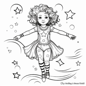 Fantasy-Leotard Coloring Pages for Dreamers 1
