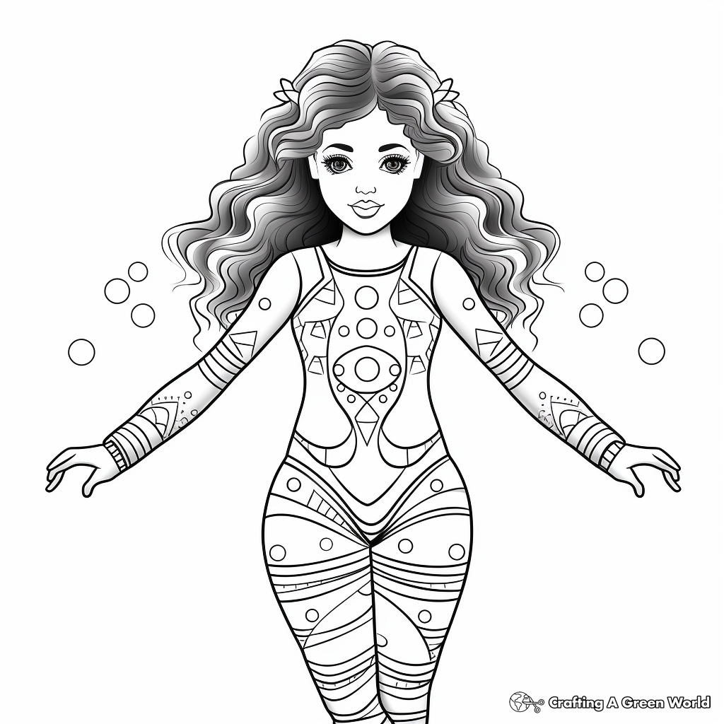 Fantasy-Leotard Coloring Pages for Dreamers 4