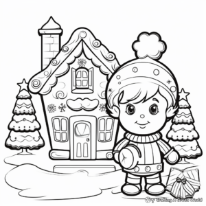 Fascinating Christmas Kindergarten Coloring Pages 1