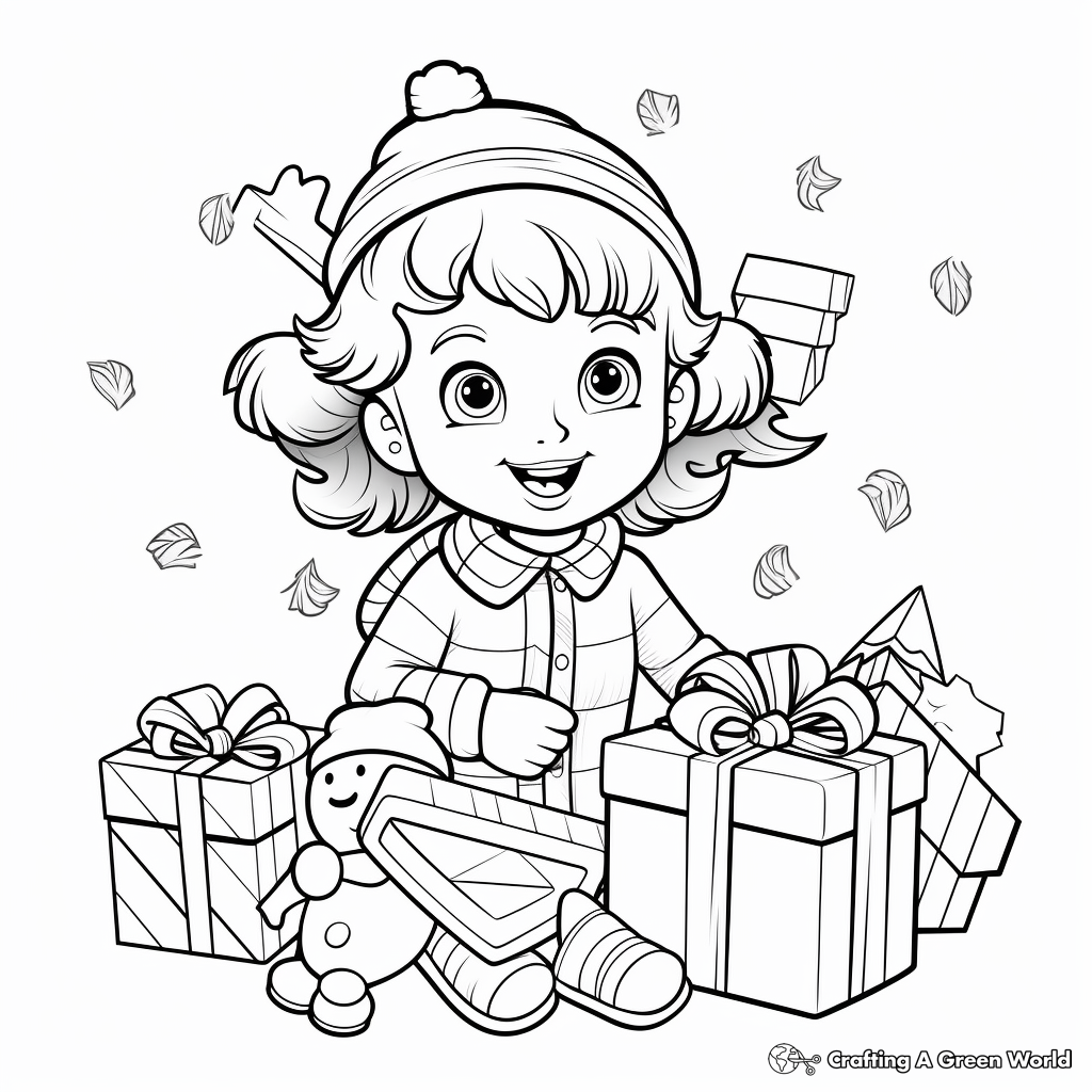 Fascinating Christmas Kindergarten Coloring Pages 3