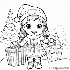 Fascinating Christmas Kindergarten Coloring Pages 4
