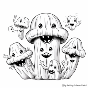 Fascinating Fungi Germ Coloring Pages 2