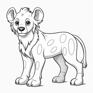 Fascinating Hyena Coloring Pages for Enthusiasts 2