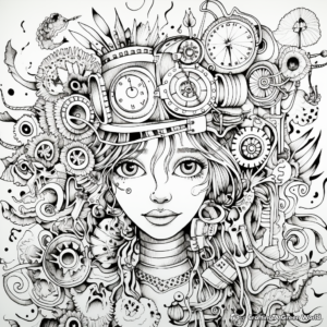 Fascinating Intricate Boho Art Coloring Pages 2