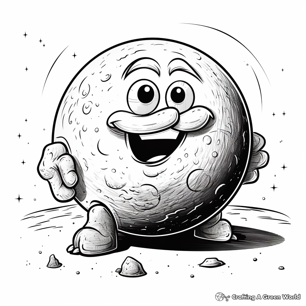Fascinating Makemake Dwarf Planet Coloring Pages 1