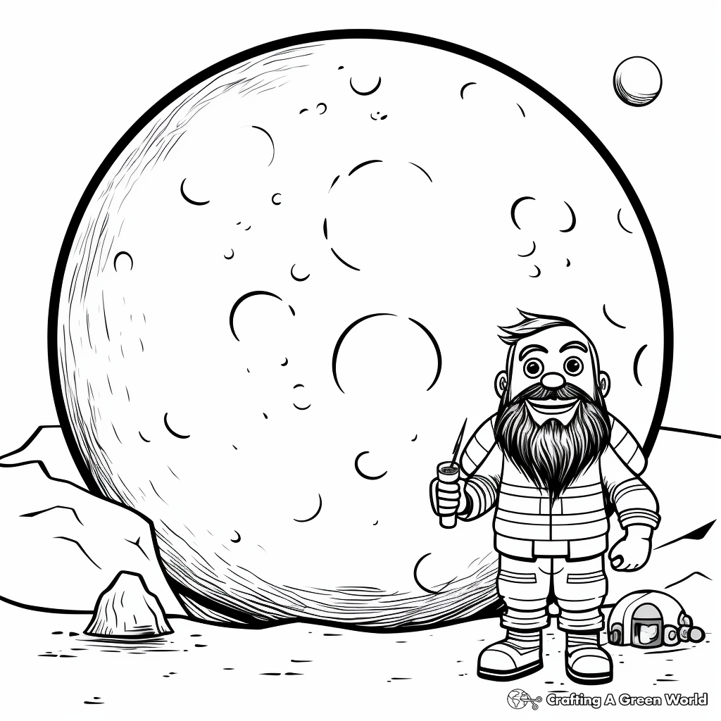 Fascinating Makemake Dwarf Planet Coloring Pages 2