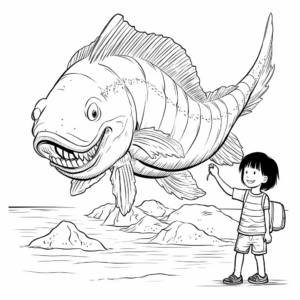 Fascinating Mekong Giant Catfish Coloring Pages 2