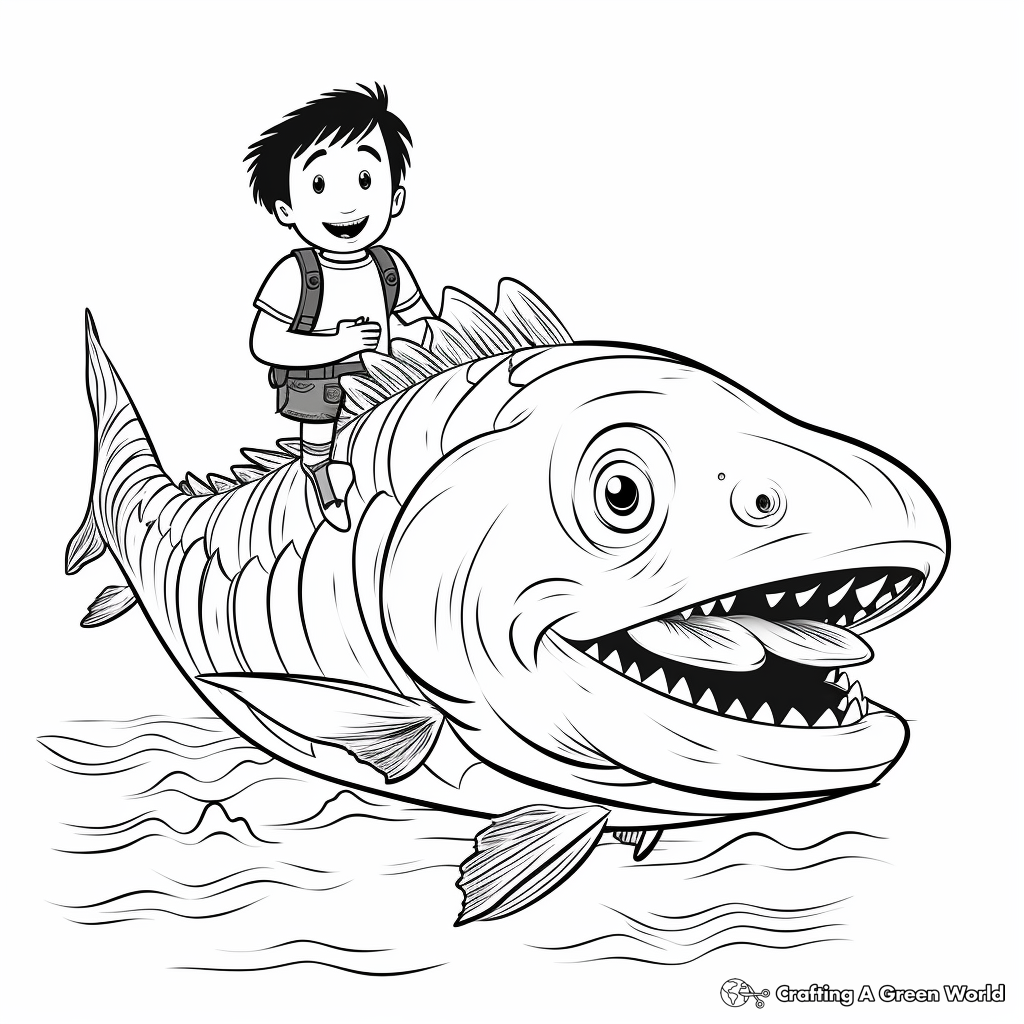 Fascinating Mekong Giant Catfish Coloring Pages 3