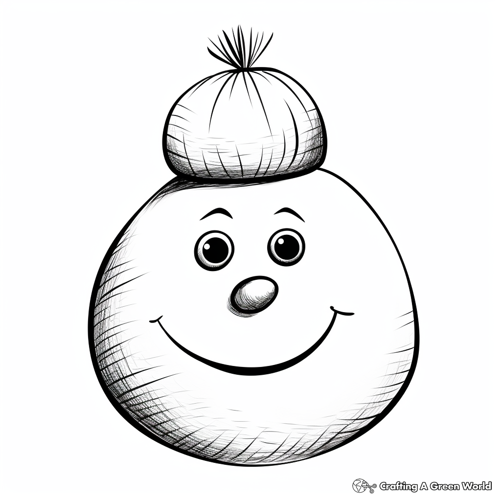 Fascinating Snowman Carrot Nose Coloring Pages 3