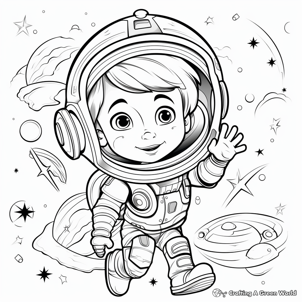 Fascinating Space Coloring Pages 1