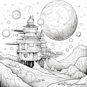 Fascinating Space Coloring Pages 2