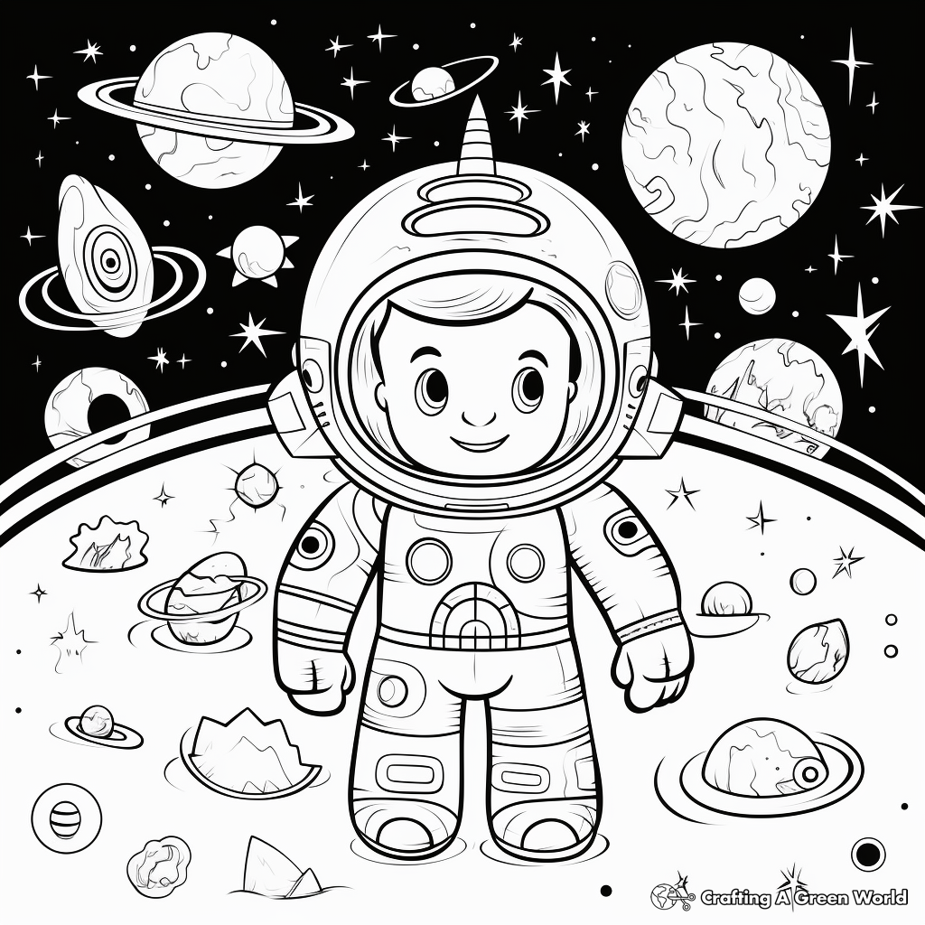 Fascinating Space Coloring Pages 3