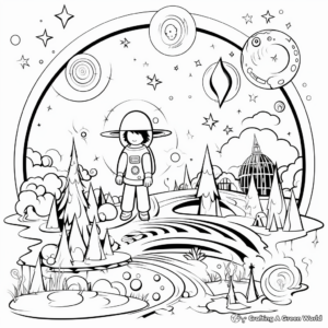 Fascinating Space Coloring Pages 4