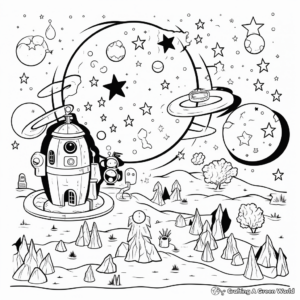 Fascinating Universe Creation Coloring Pages 1