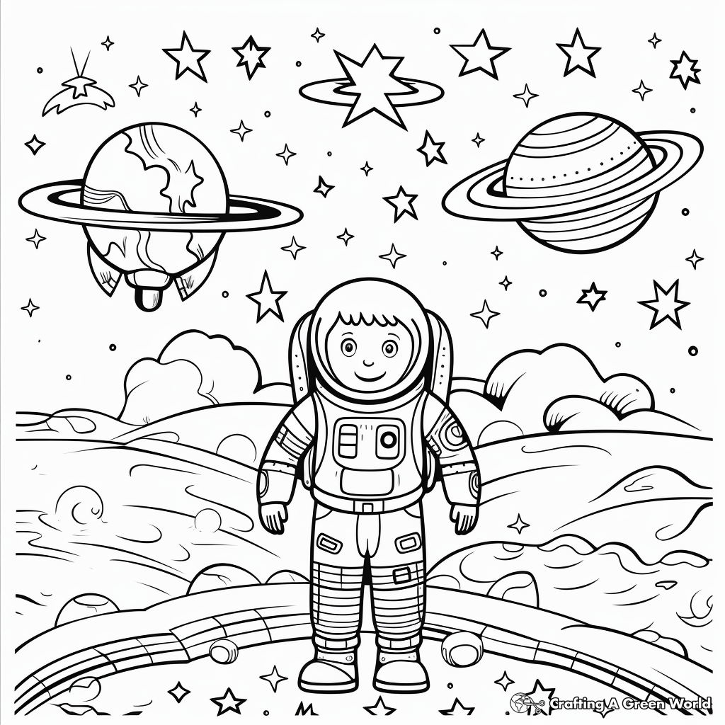 Fascinating Universe Creation Coloring Pages 3