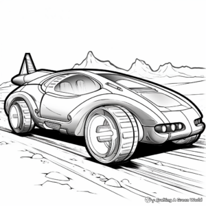 Fast and Furious: Alien Racing Spaceship Coloring Pages 4