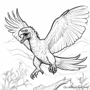 Fearless Atrociraptor Hunting Prey Coloring Pages 3