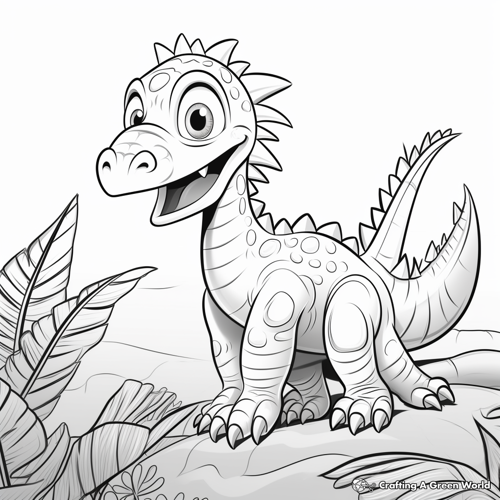 Feathered Albertosaurus Coloring Pages 1
