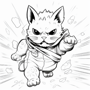 Feisty Chinchilla in Action Coloring Pages 3