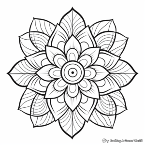 Festive Mandala Coloring Pages for Christmas 2