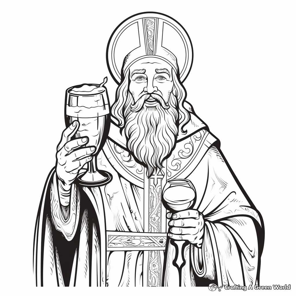 Festive St Patrick's Day Beer Coloring Pages 1
