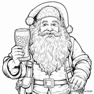 Festive St Patrick's Day Beer Coloring Pages 3