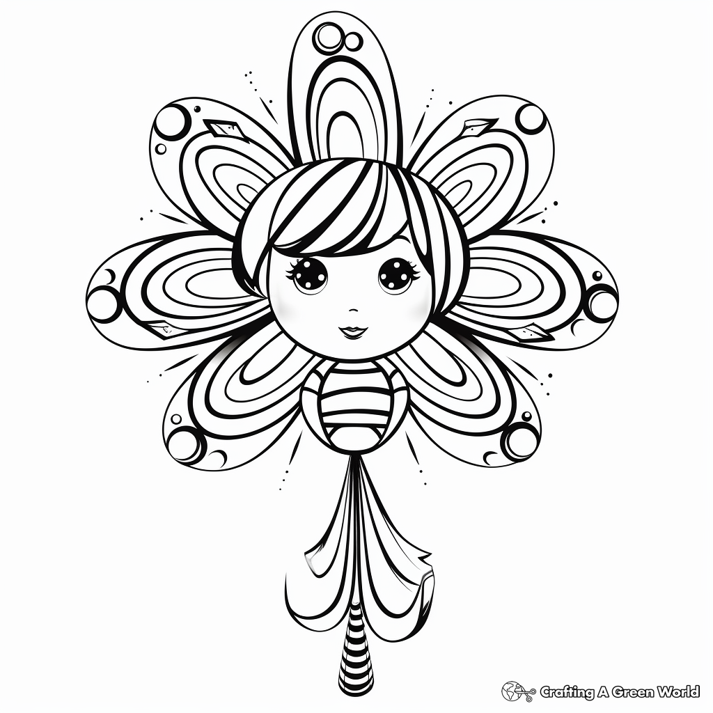 Festive Tree Topper Ornament Coloring Pages 3