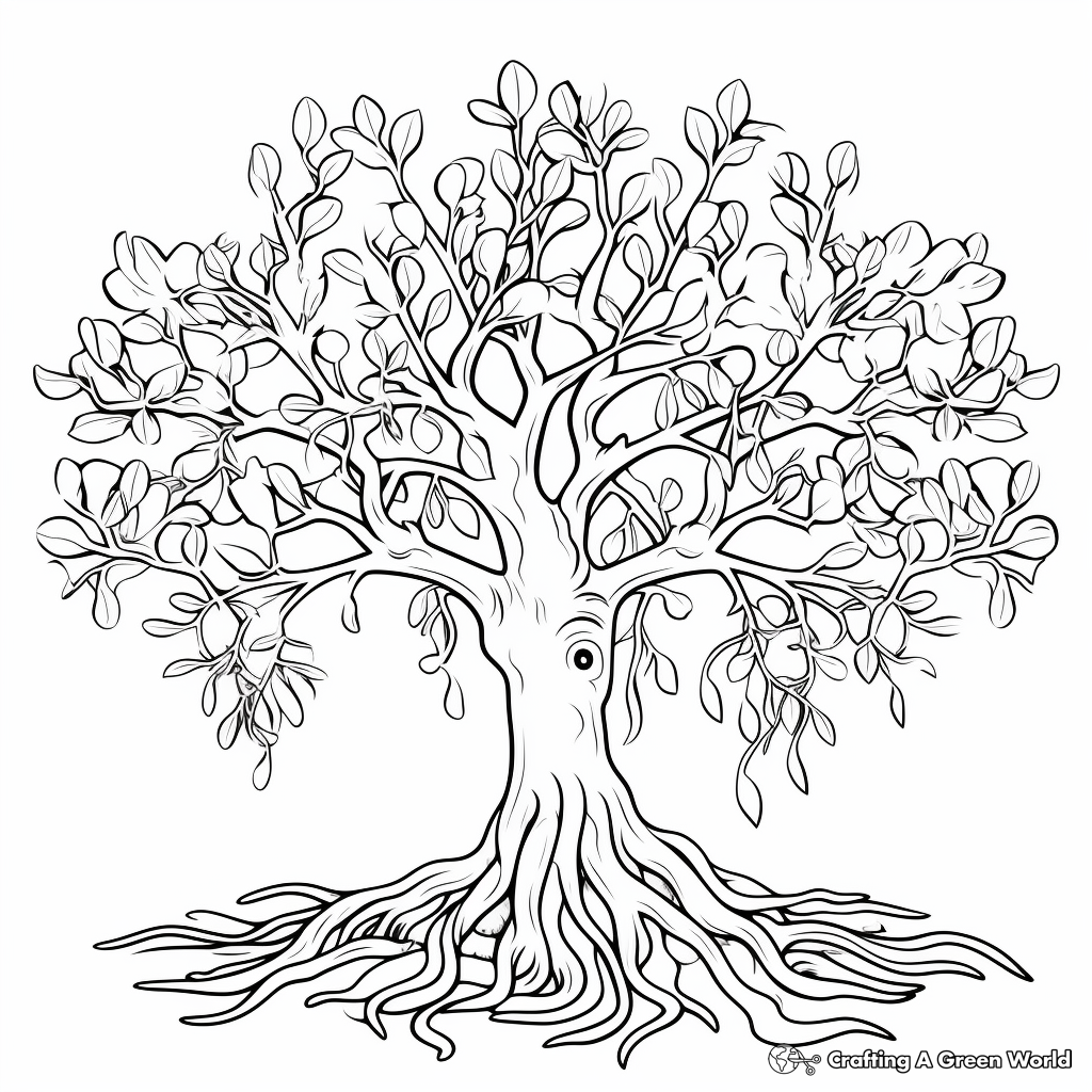 Ficus Species: Variety of Figs Coloring Pages 4