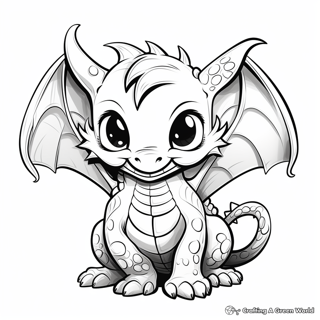 Fierce Dragon Printable Coloring Pages 2
