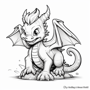 Fierce Dragon Printable Coloring Pages 4