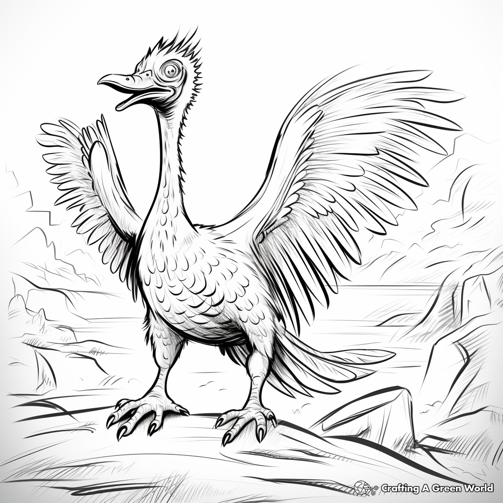 Fierce Roaring Troodon Coloring Pages 3