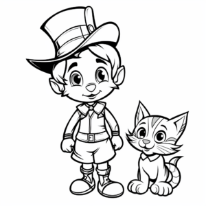 Figaro from Pinnochio Coloring Pages 1