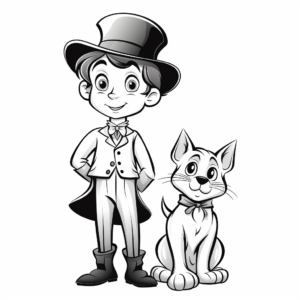 Figaro from Pinnochio Coloring Pages 3