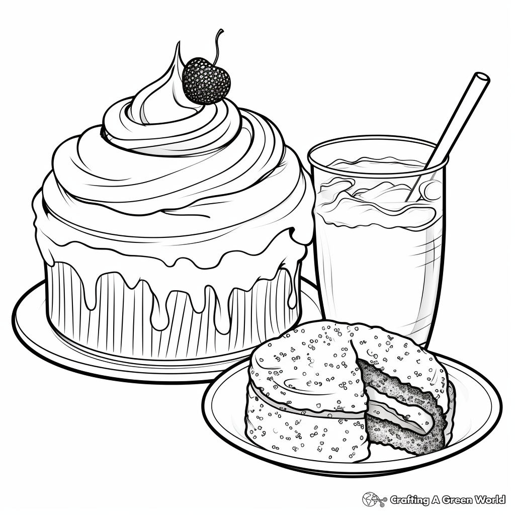 Filled Jelly Donut Coloring Pages 4