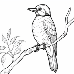 Fine Art Woodpecker Coloring Pages 2