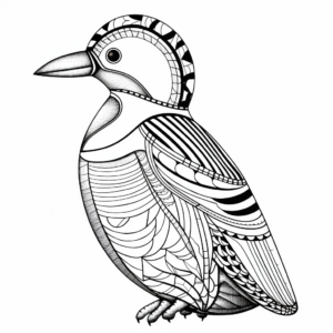 Fine Art Woodpecker Coloring Pages 3